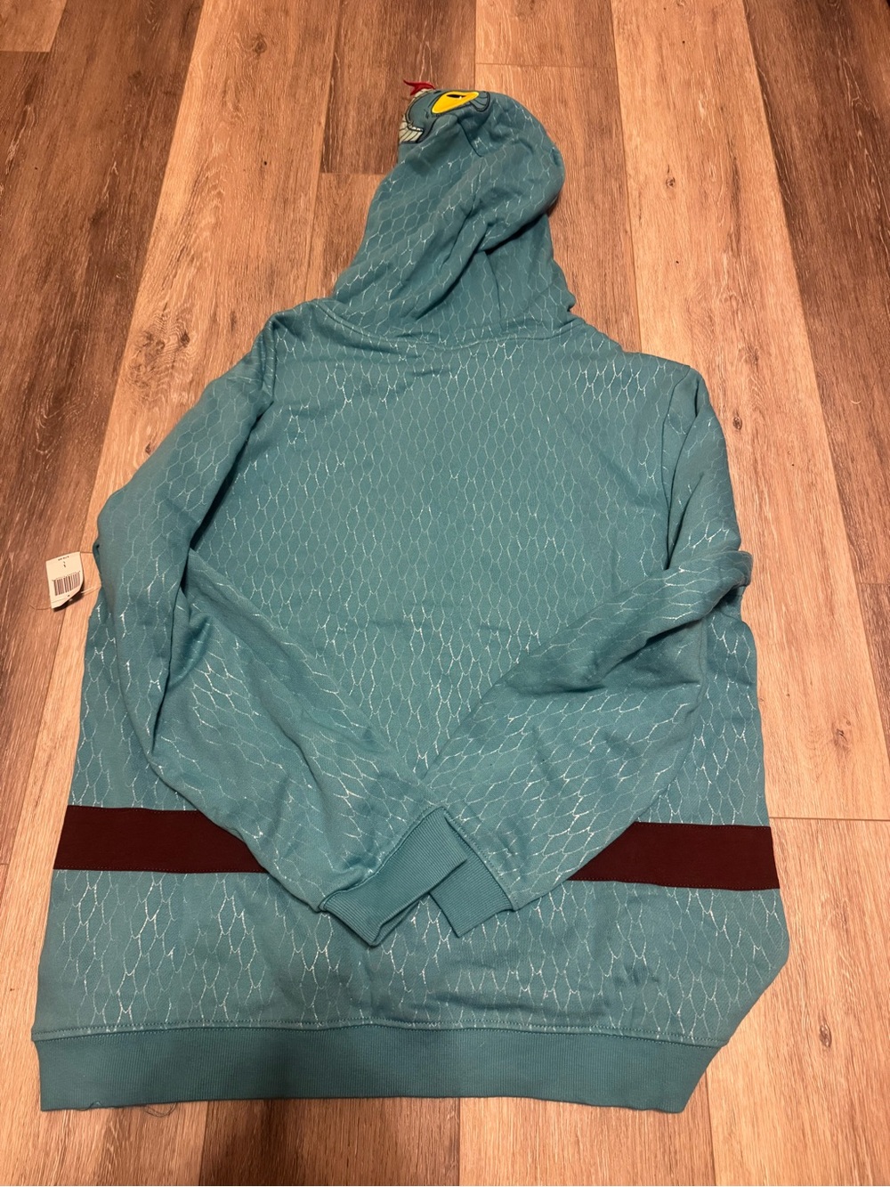Disney Parks Blue Hoodie Zootopia Gary De’Snake Adult Large NWT - Picture 7 of 8